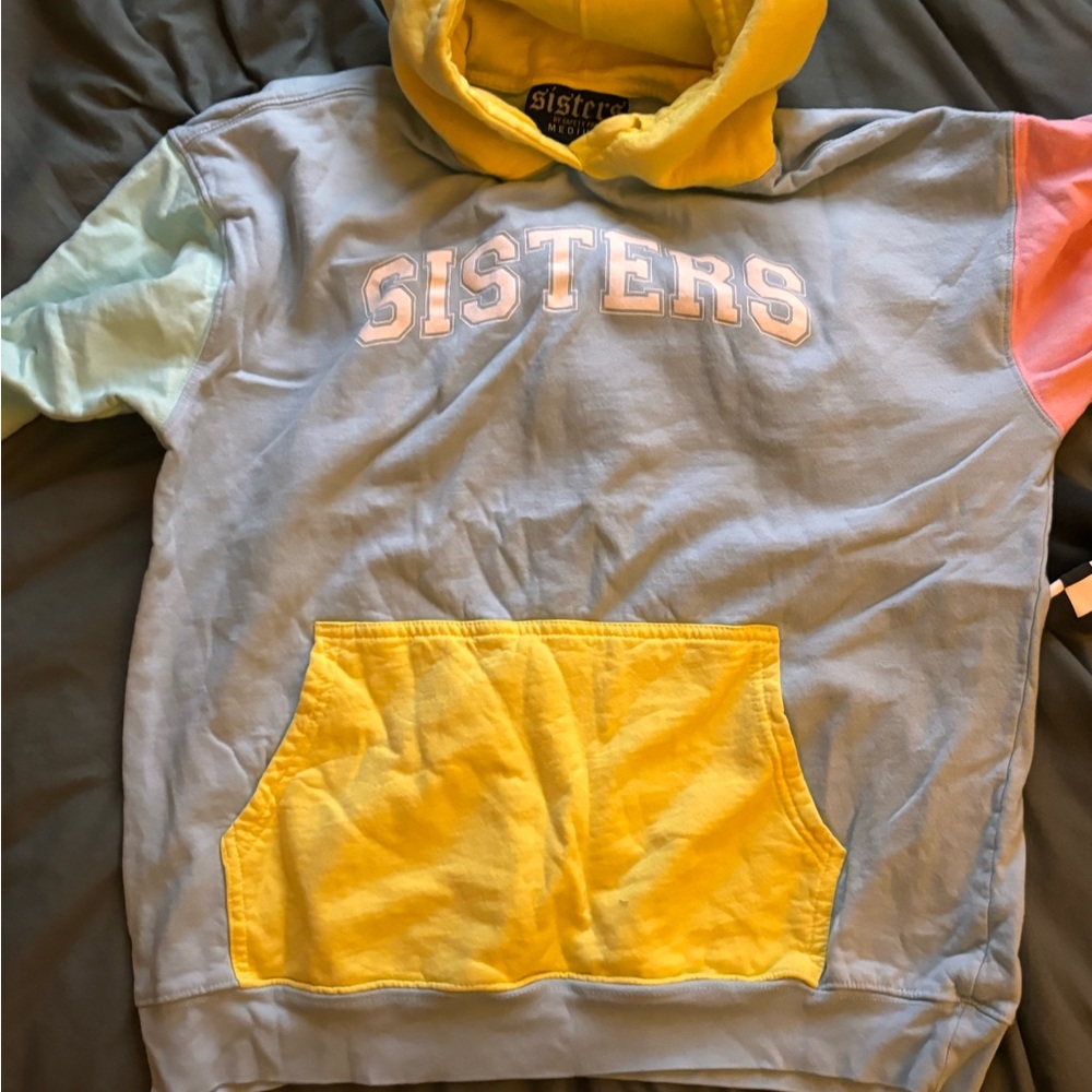 Pastel Colorblock Sisters James Charles Hoodie Worn ONCE
